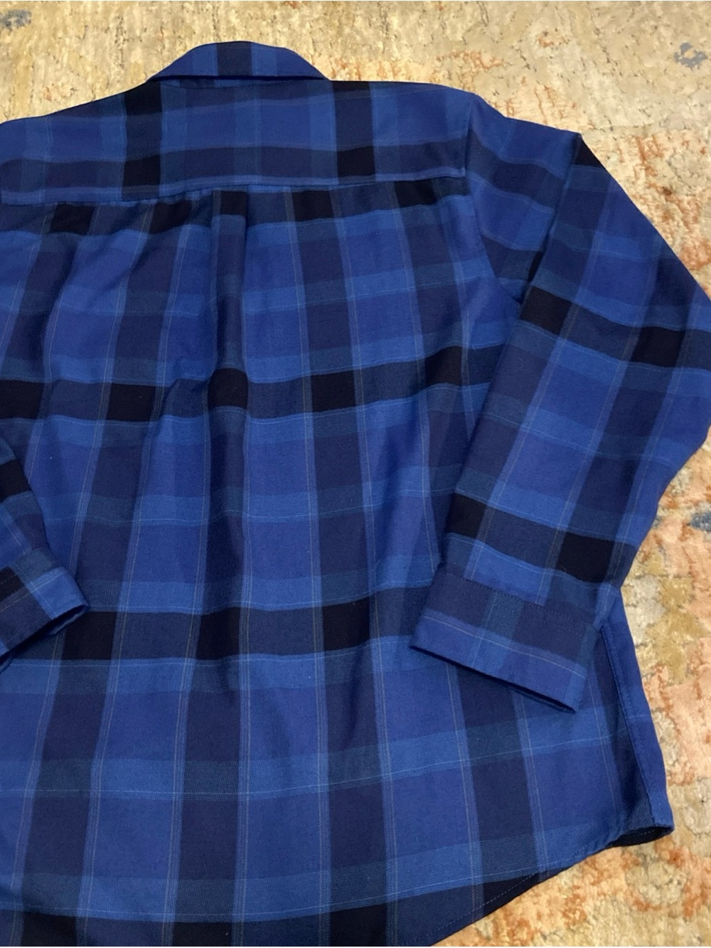 Dixxon Dawson Men's Plaid Flannel Button-Up Shirt Blue Black Long Sleeve L - Picture 13 of 13